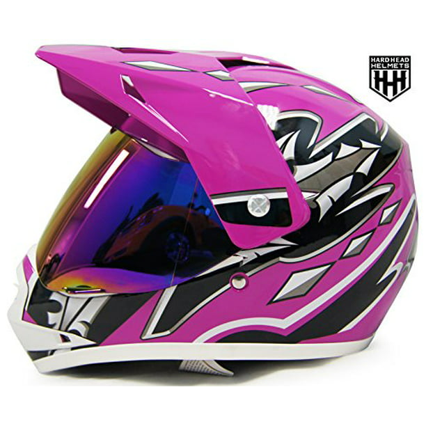 SmartDealsNow DOT Youth & Kids Helmet for Dirtbike ATV Motocross MX Offroad Motorcyle Street bike Helmet Medium, White 